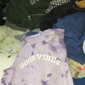 Good vibes tie dye tank